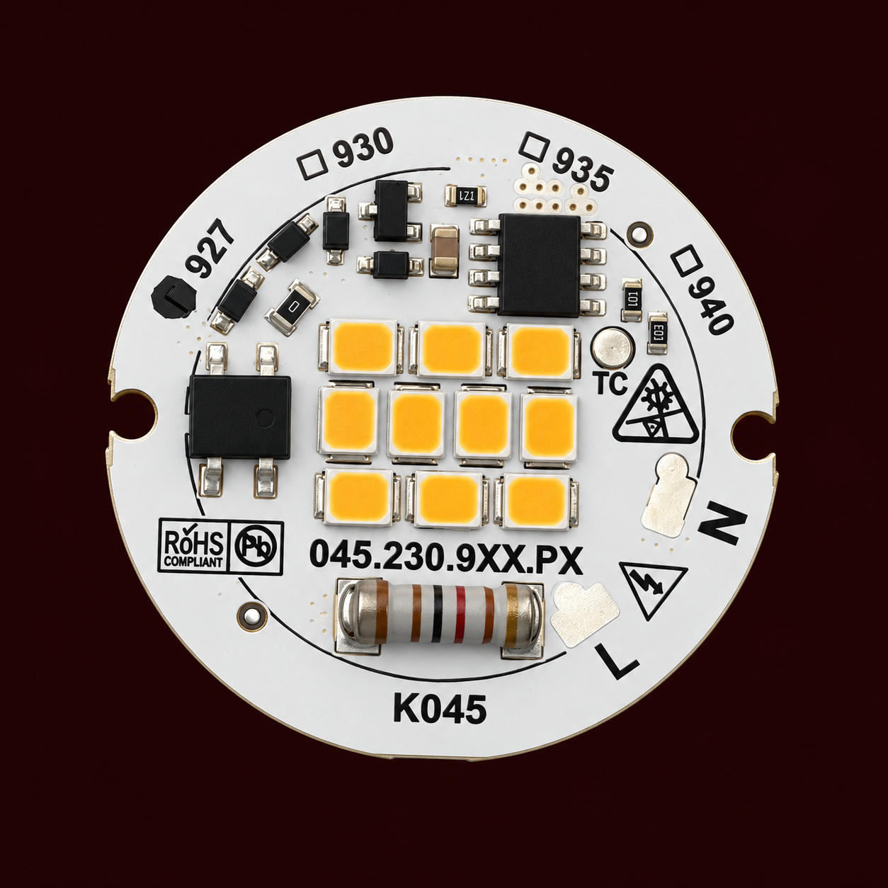 Rendering del modulo LED AC Direct K045